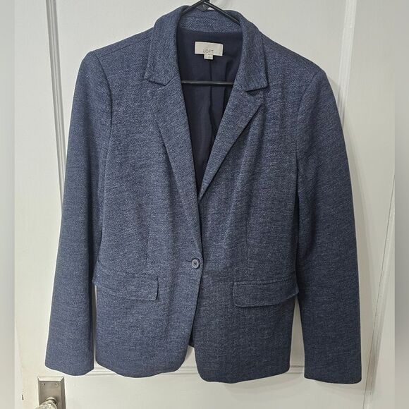 Loft  blue blazer with elbow patches size 8 excellent condition - Picture 1 of 5